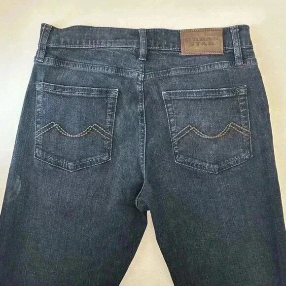 Urban Star Men’s Jeans 2 Pairs Blue Size 30 Relaxed Fit Stretch Work Jeans - Picture 14 of 15